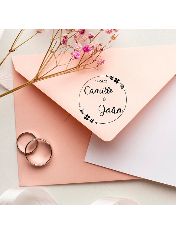Sello para Boda | Monograma Personalizado 1