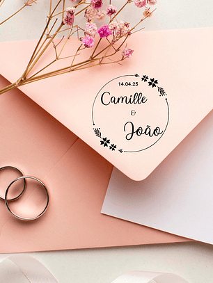 Sello para Boda | Monograma Personalizado