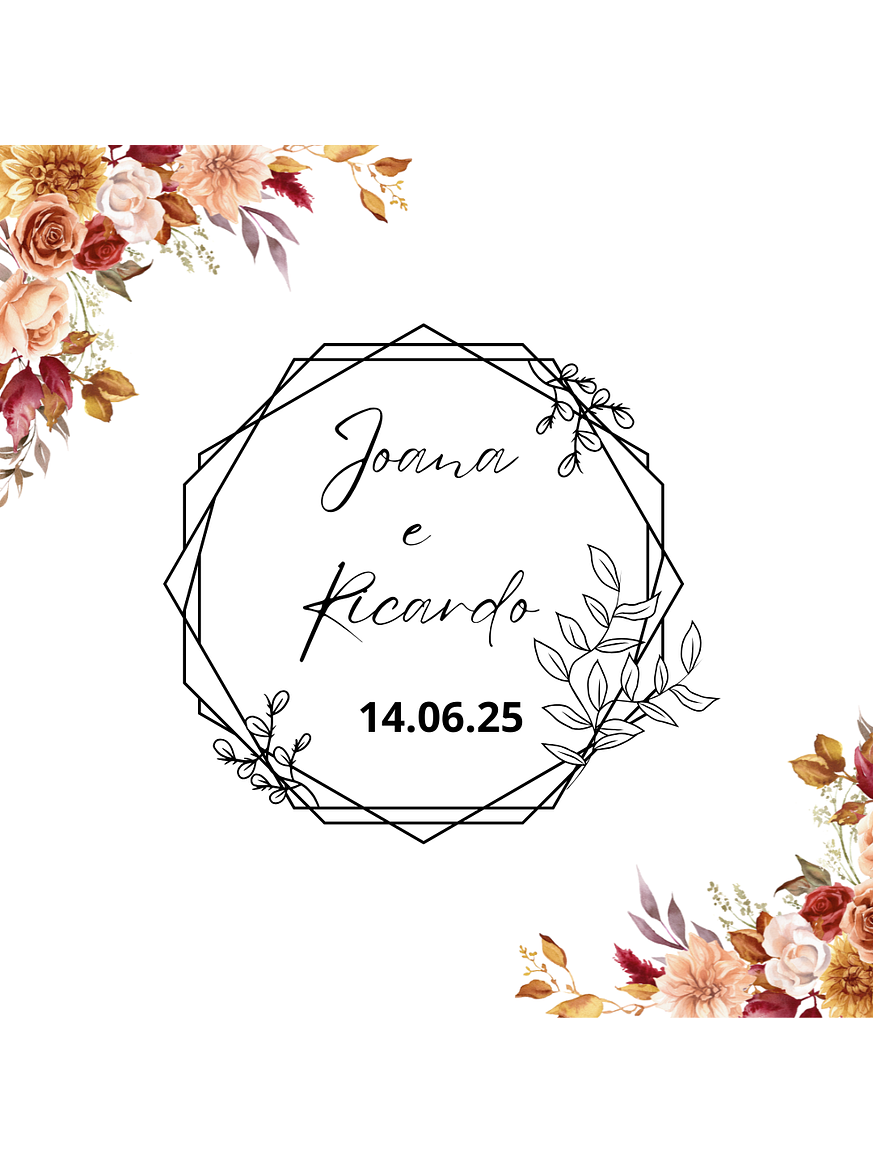 Sello para Boda | Monograma Personalizado 4