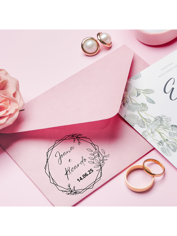 Sello para Boda | Monograma Personalizado 2