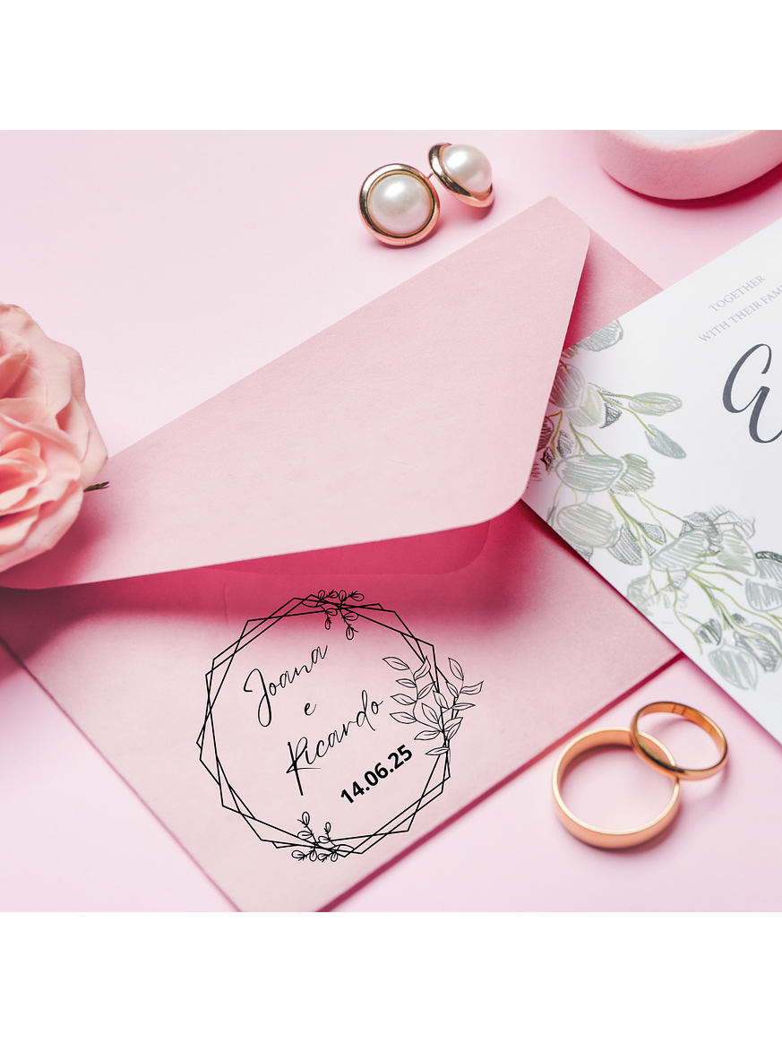 Sello para Boda | Monograma Personalizado 2