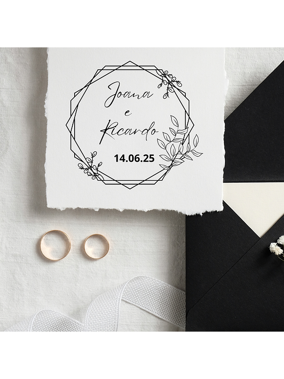 Sello para Boda | Monograma Personalizado 3