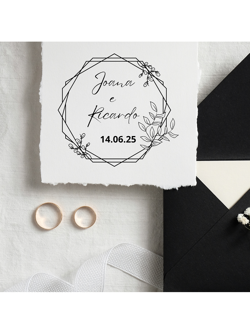 Sello para Boda | Monograma Personalizado 3
