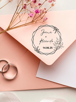 Sello para Boda | Monograma Personalizado