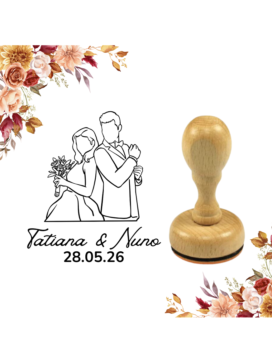 Sello para Boda | Monograma Personalizado 5