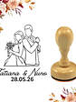 Sello para Boda | Monograma Personalizado - Miniatura 5