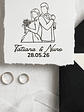 Sello para Boda | Monograma Personalizado - Miniatura 4