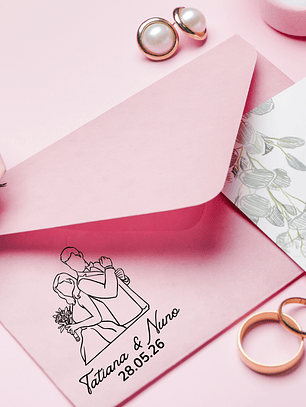 Sello para Boda | Monograma Personalizado