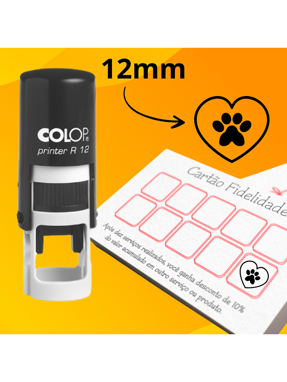 Sello Colop R12 – Tarjeta de Fidelidad Personalizado 1