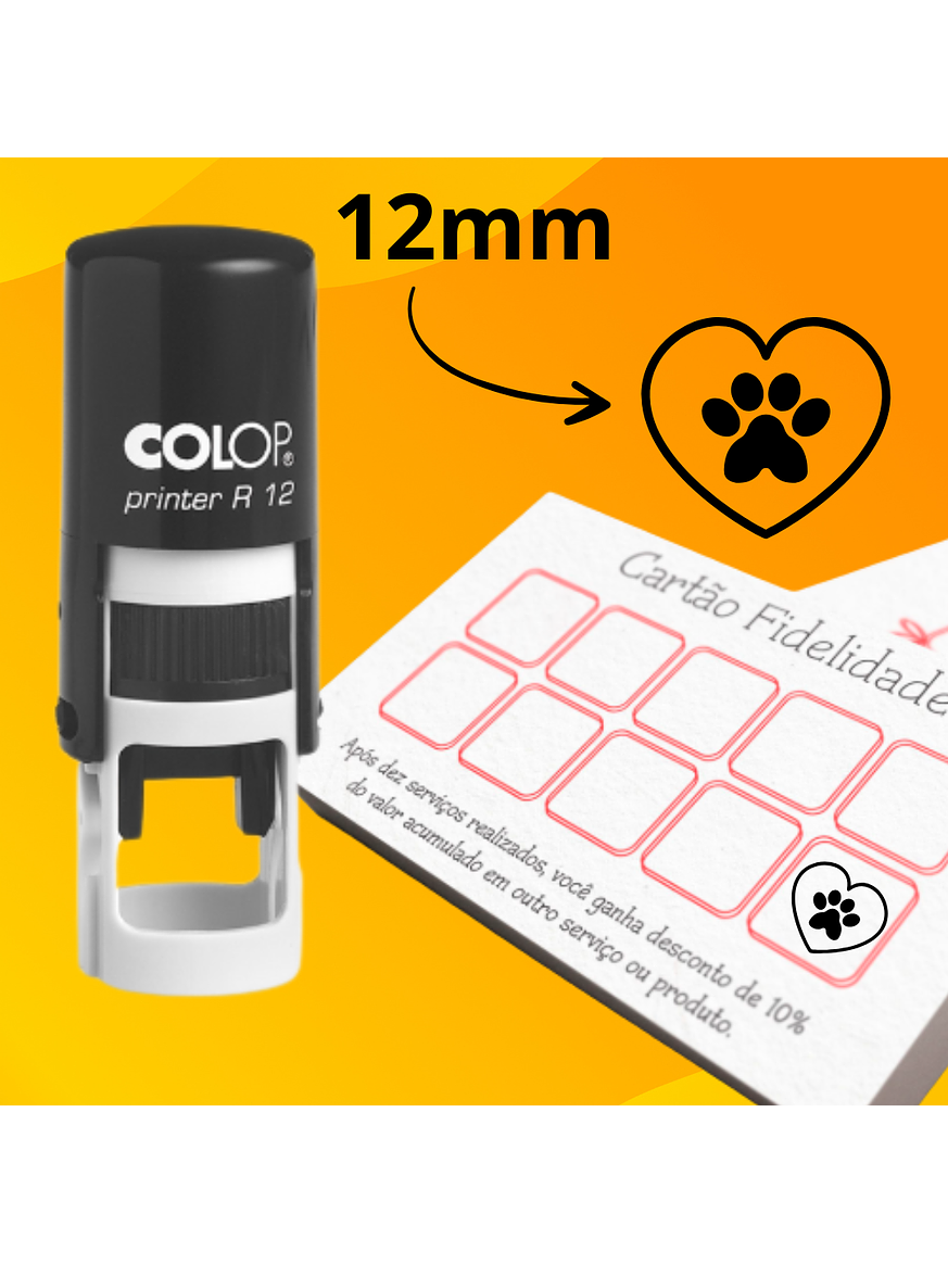 Sello Colop R12 – Tarjeta de Fidelidad Personalizado 1