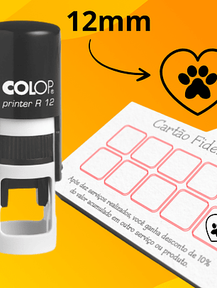 Sello Colop R12 – Tarjeta de Fidelidad Personalizado