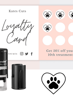 Sello TRODAT 4612 – Tarjeta de Fidelidad Personalizado