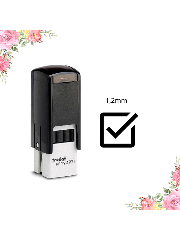 Sello TRODAT 4921 – Cuadrado 1,2 cm Personalizado 1