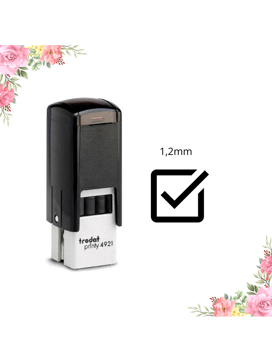 Sello TRODAT 4921 – Cuadrado 1,2 cm Personalizado 1