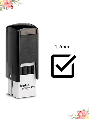 Sello TRODAT 4921 – Cuadrado 1,2 cm Personalizado