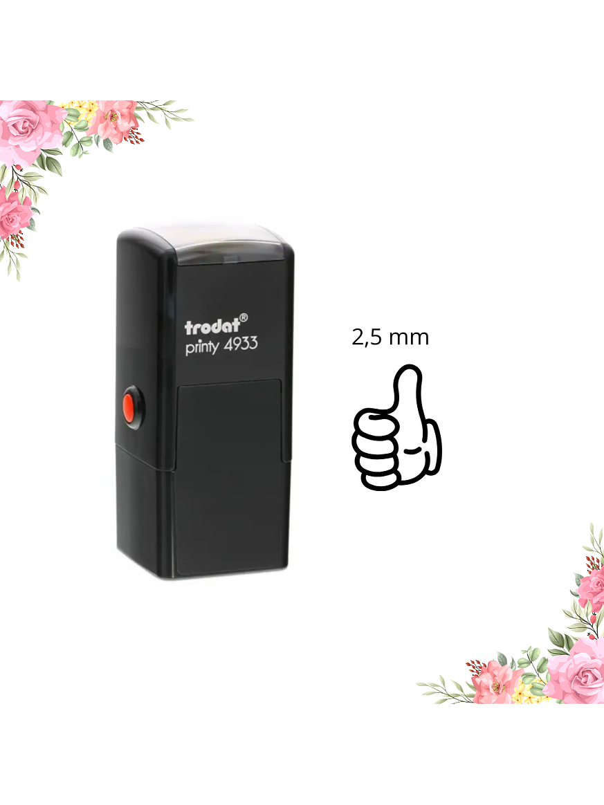 Sello TRODAT 4933 – Cuadrado 2,5 cm Personalizado 1