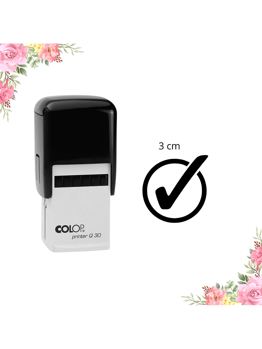 Sello COLOP Q30 – Cuadrado 3 cm Personalizado 1