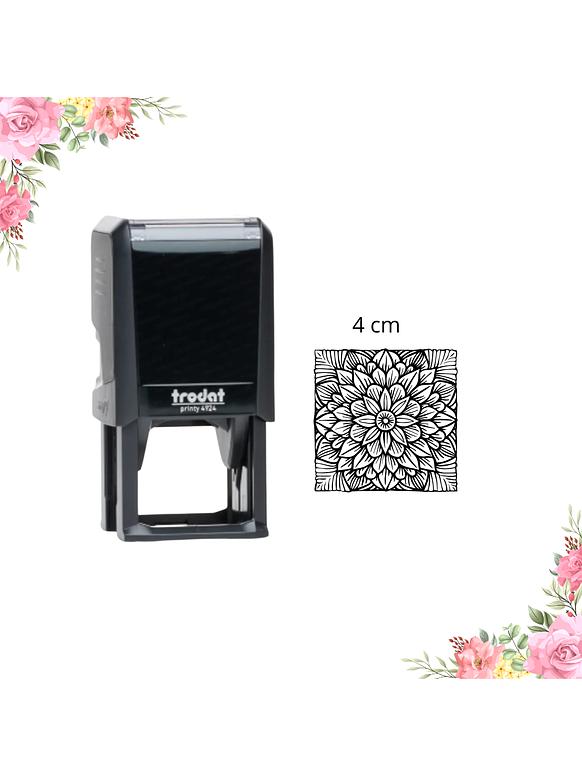 Sello TRODAT 4924 – Cuadrado 4 cm Personalizado 1