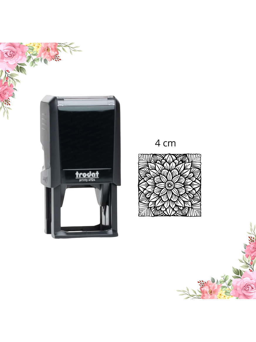 Sello TRODAT 4924 – Cuadrado 4 cm Personalizado 1