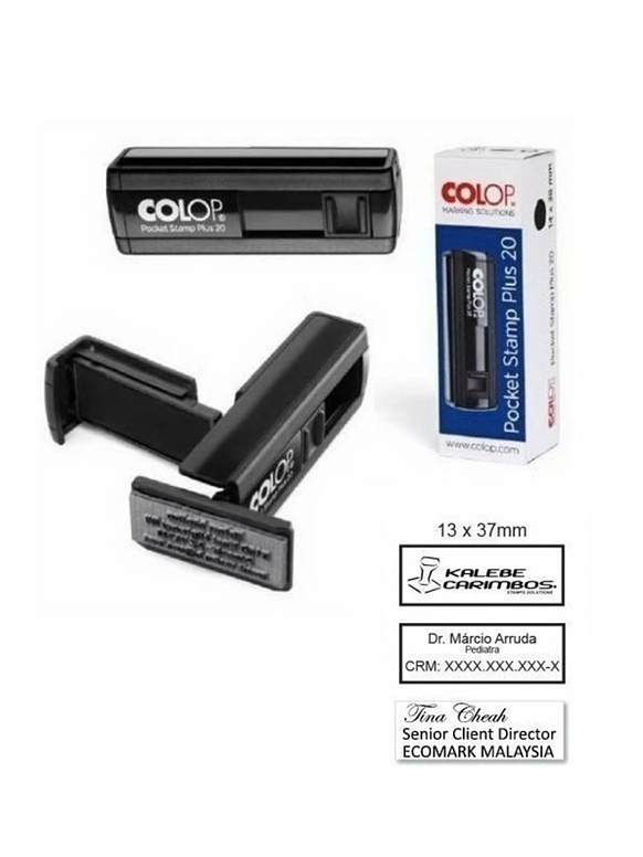 Sello de Bolsillo Colop Pocket – 14x38 mm Personalizado 1