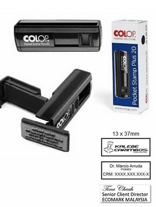 Sello de Bolsillo Colop Pocket – 14x38 mm Personalizado