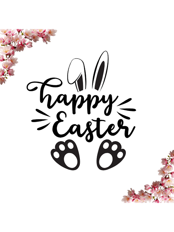 Sello Personalizado de Pascua 4x4 cm 3