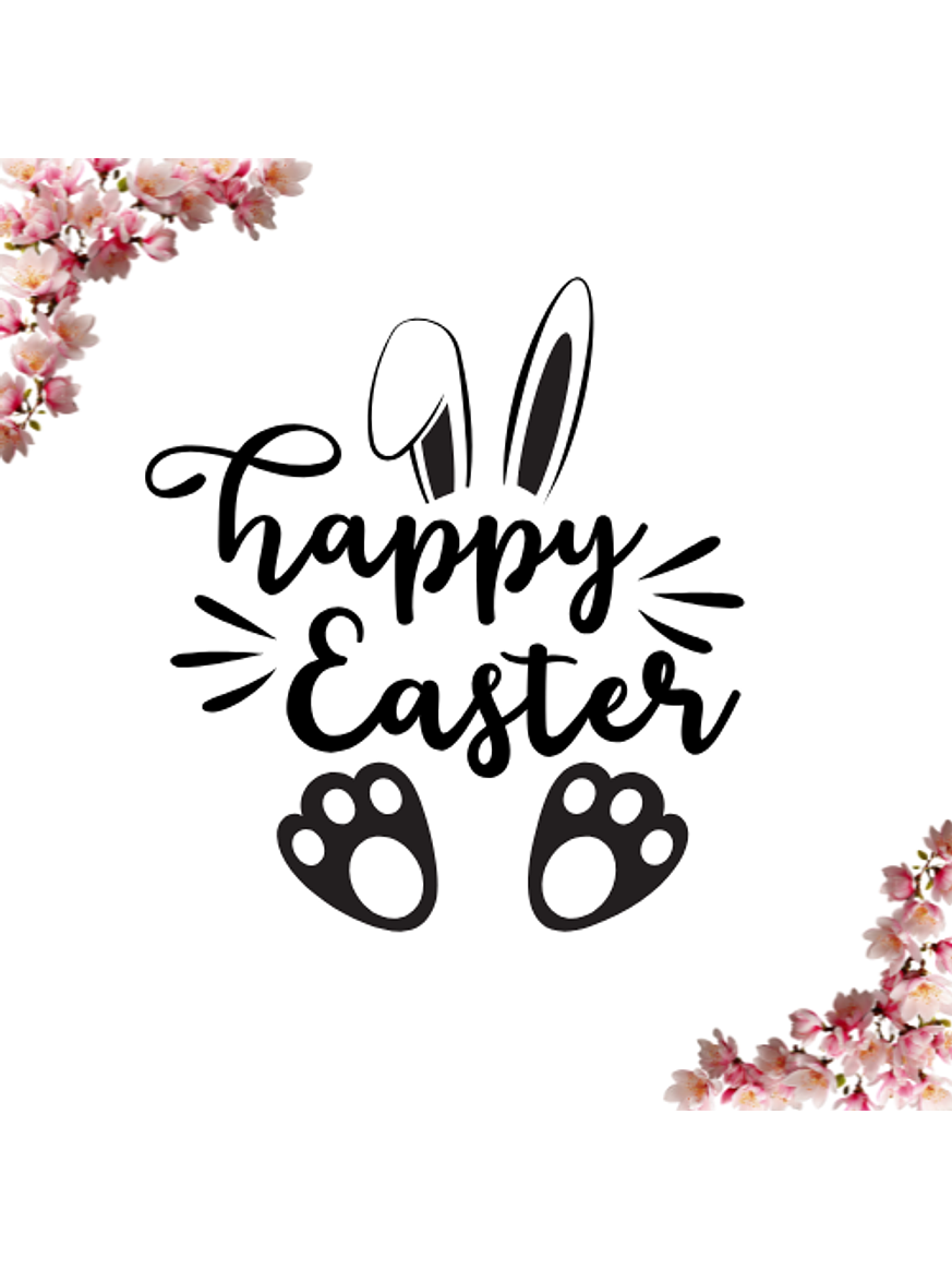 Sello Personalizado de Pascua 4x4 cm 3