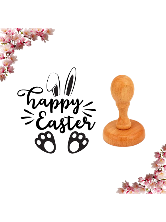 Sello Personalizado de Pascua 4x4 cm 1