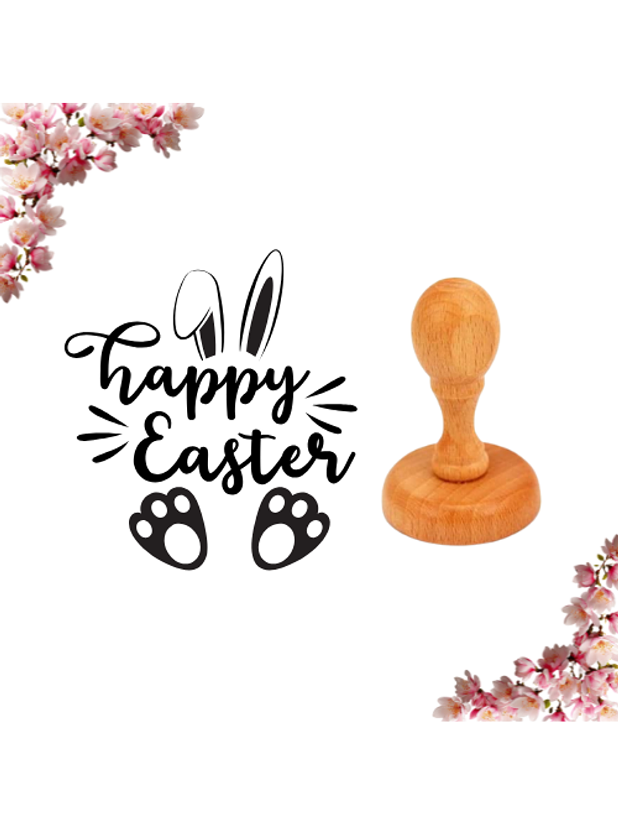 Sello Personalizado de Pascua 4x4 cm 1