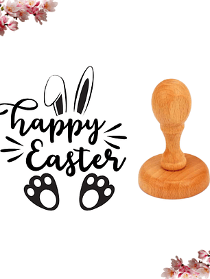 Sello Personalizado de Pascua 4x4 cm