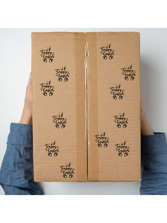 Sello Personalizado de Pascua 4x4 cm 2