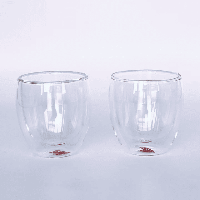 Set 2 vasos doble pared Palermo 200ml