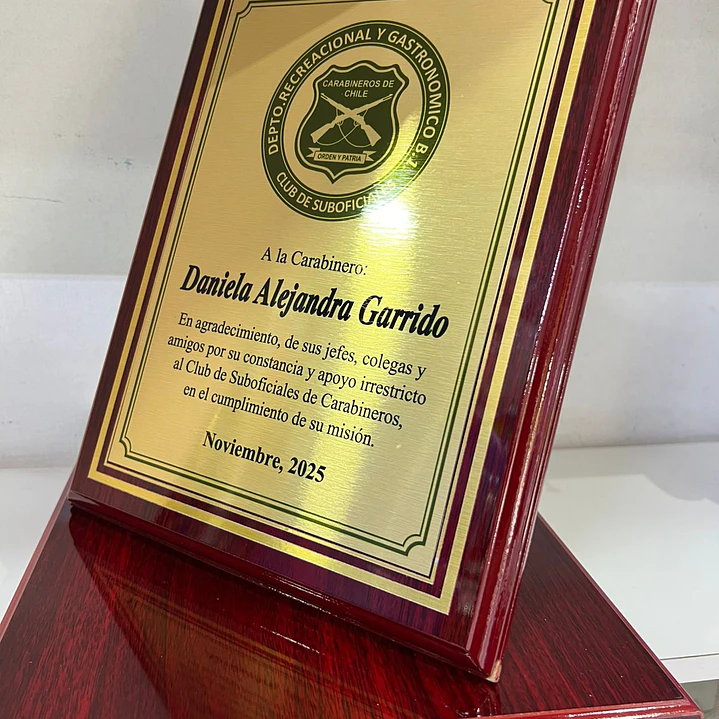 Galvano Base Madera | Modelo Nuevo 2