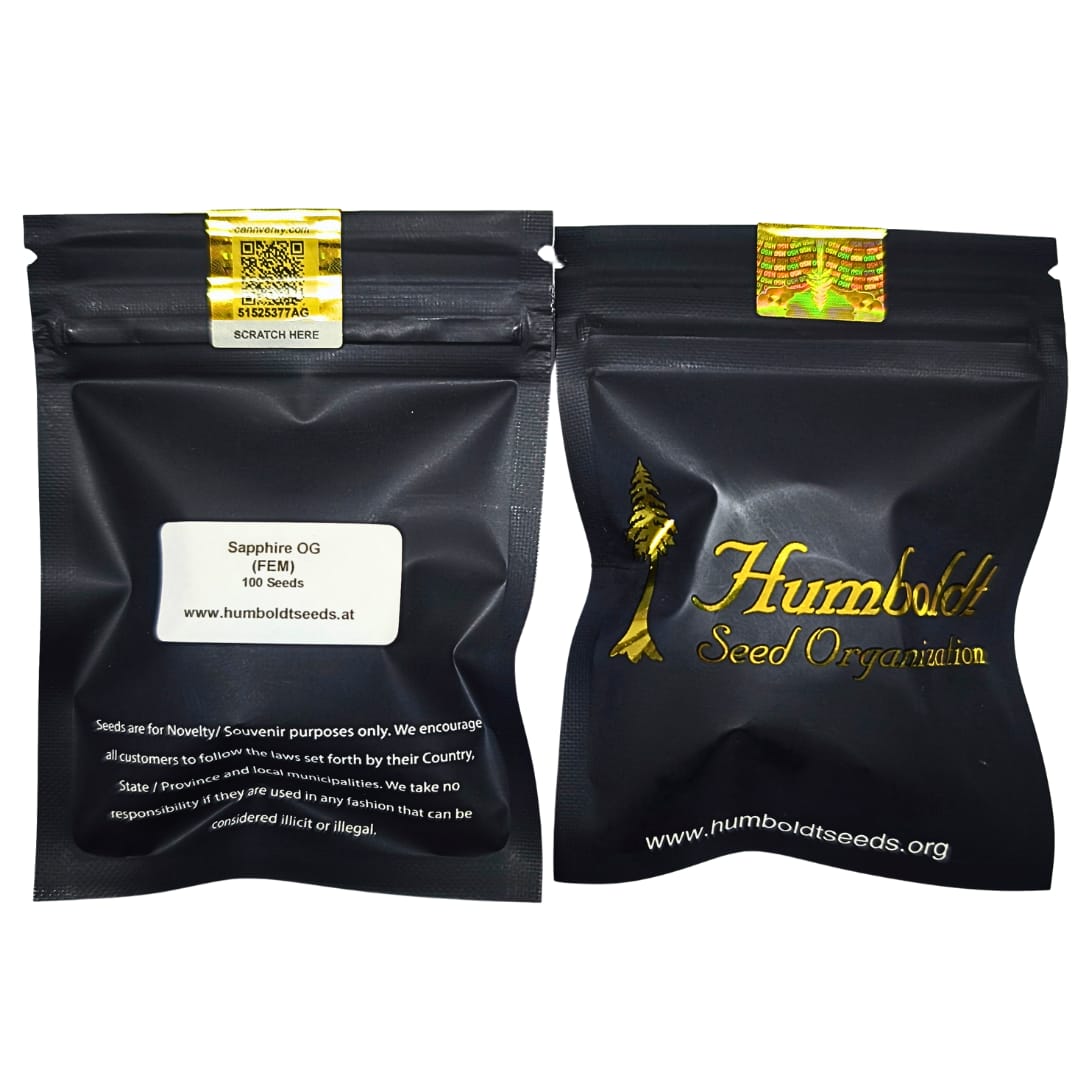 PACK MAYORISTA SAPPHIRE OG FEM 100 SEMILLAS HUMBOLDT SEEDS 1