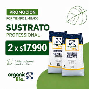 PROMOCION SUSTRATO ORGANIC LIFE - LIGHT MIX X 2