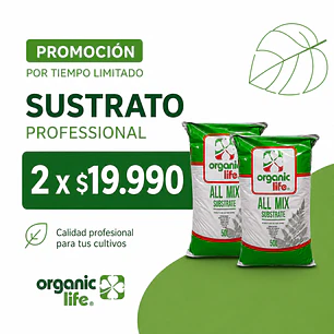 PROMOCION SUSTRATO ORGANIC LIFE - ALL MIX X 2