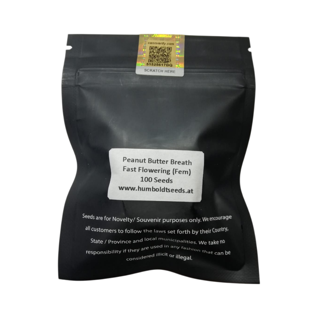 PACK MAYORISTA PEANUT BUTTER BREATH FAST VERSION 100 SEMILLAS HUMBOLDT SEEDS 1
