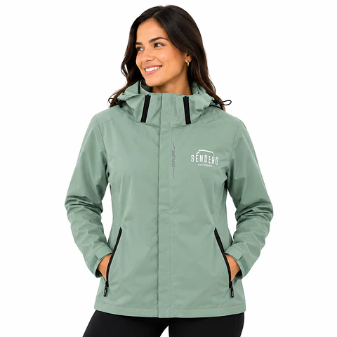 Chaqueta Corta Viento Verde