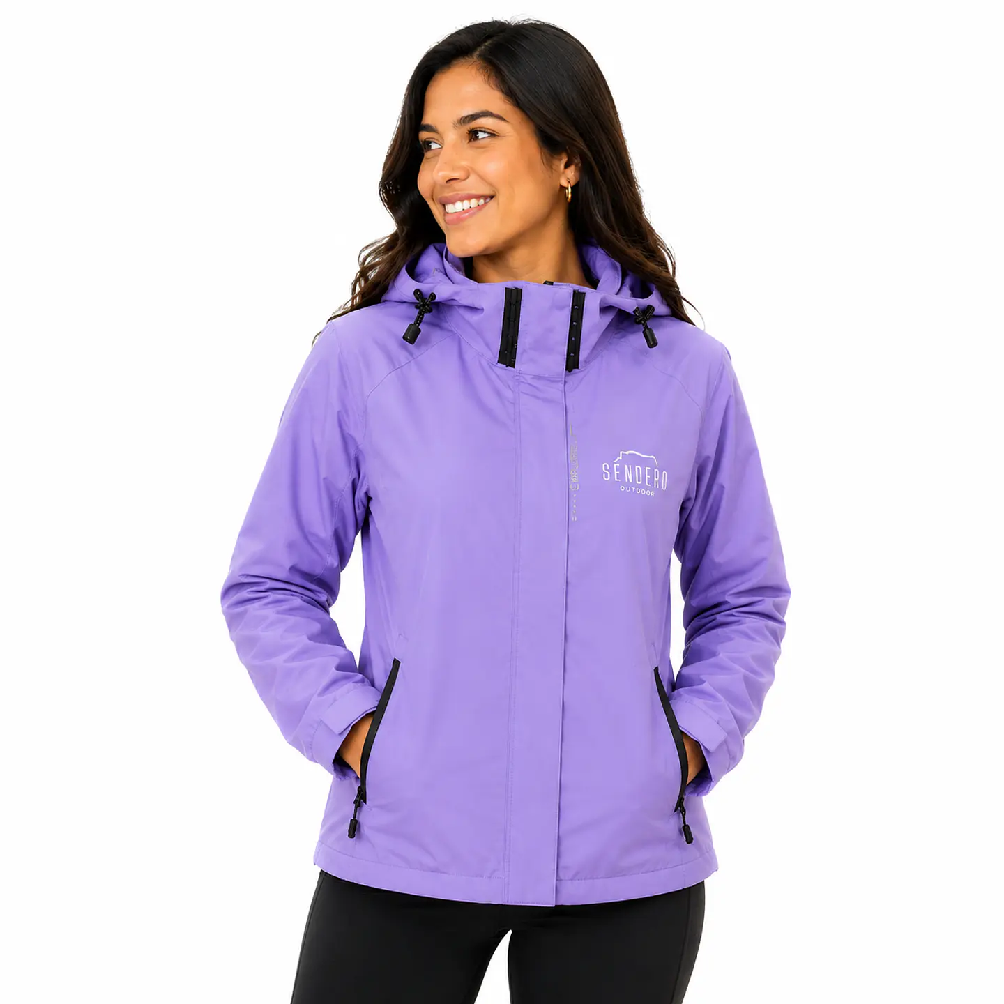 Chaqueta Corta Viento Morada 1