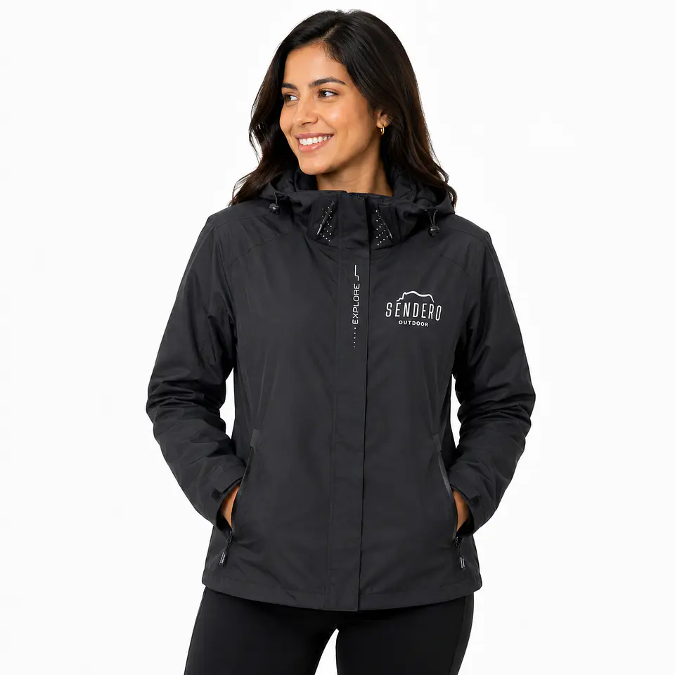 Chaqueta Corta Viento Negra 1
