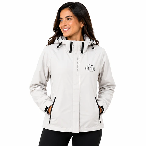 Chaqueta Corta Viento Blanca