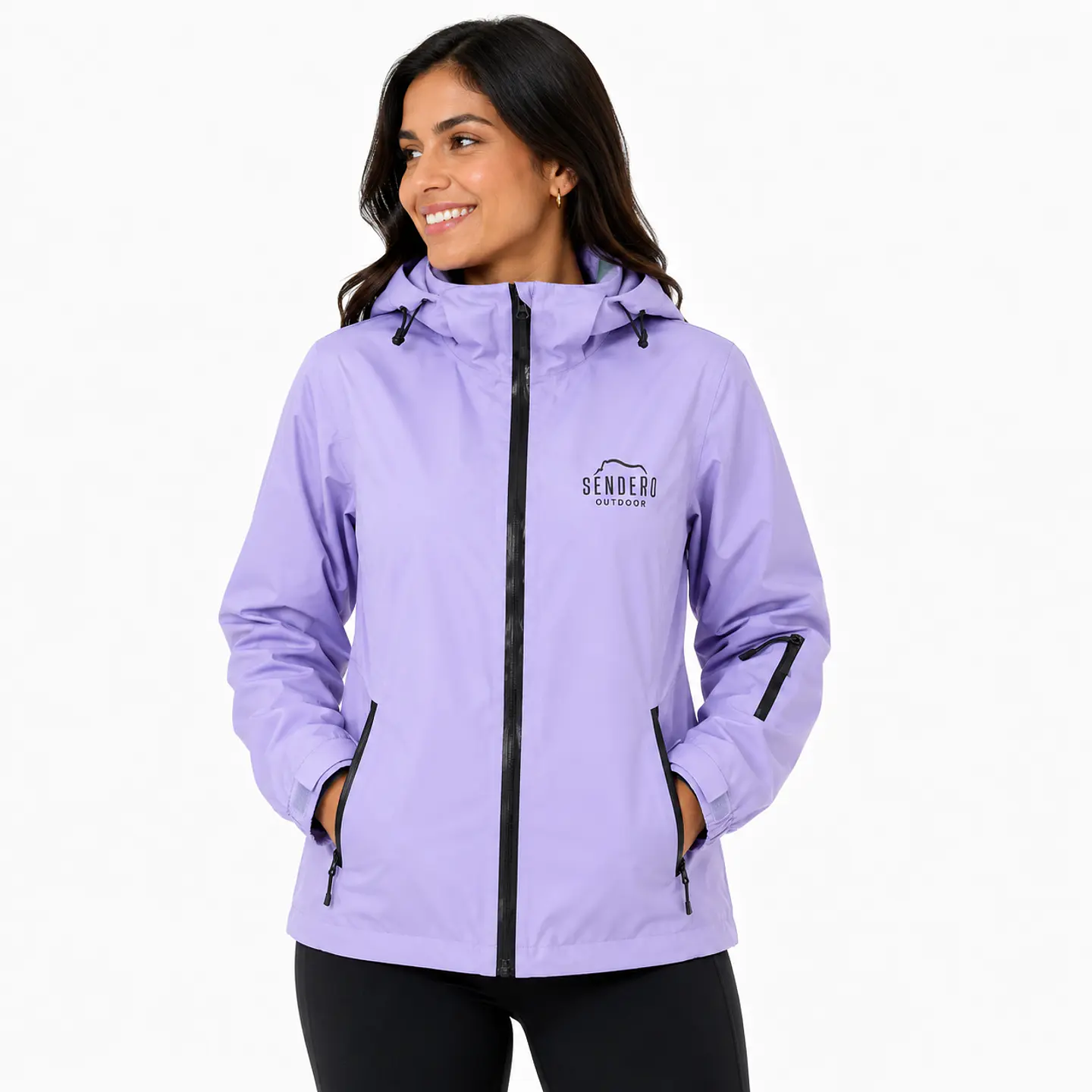 Chaqueta Top Impermeable Violeta 1