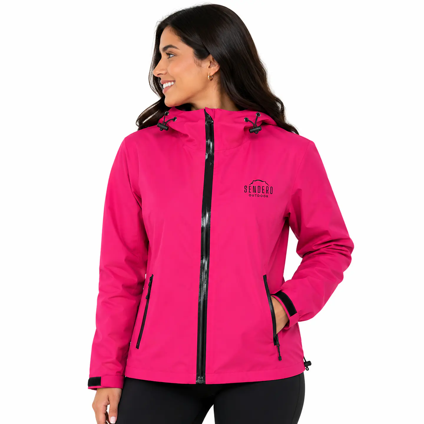 Chaqueta Top Impermeable Fucsia 1