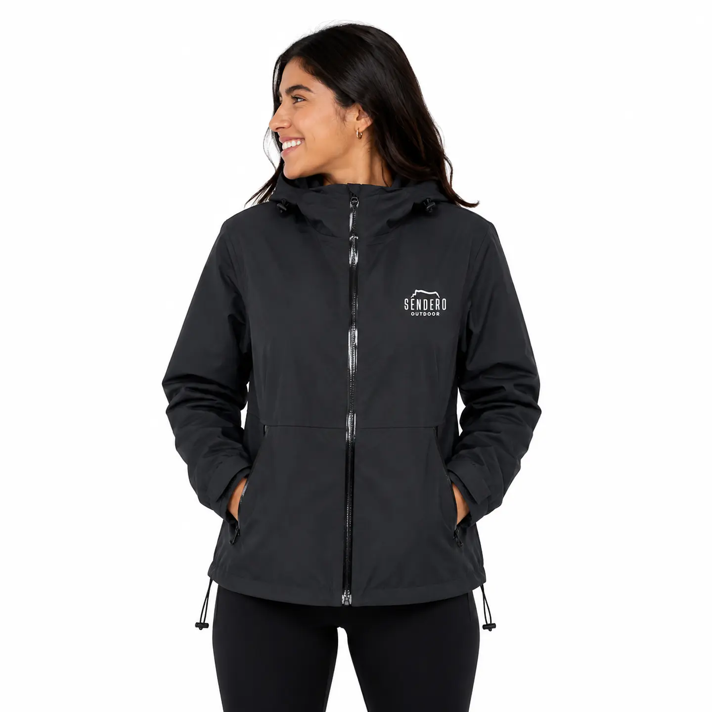 Chaqueta Top Impermeable Negra 1