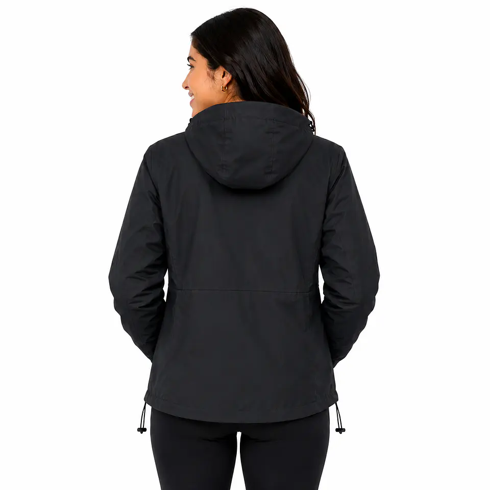 Chaqueta Top Impermeable Negra 2