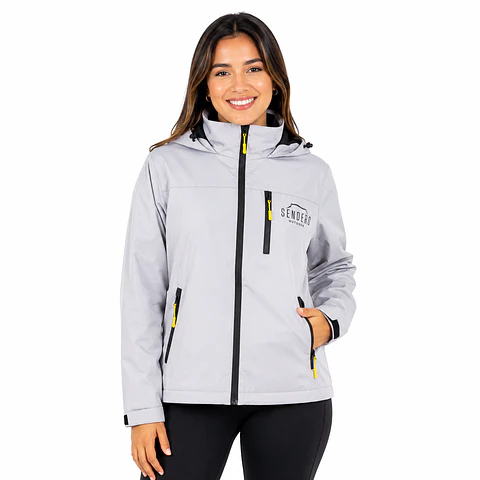 Chaqueta Impermeable de Frío Gris