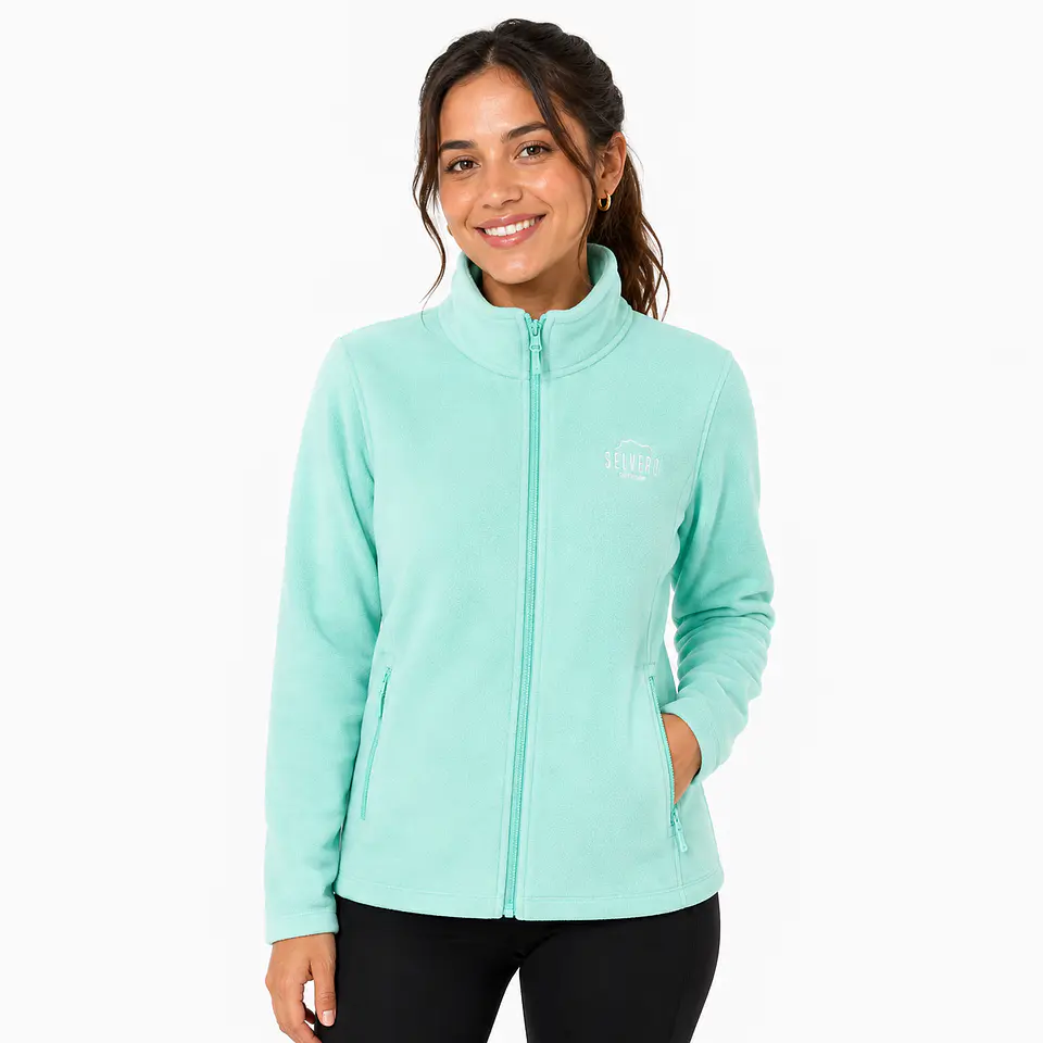 Suéter Fibra Polar Turquesa 1