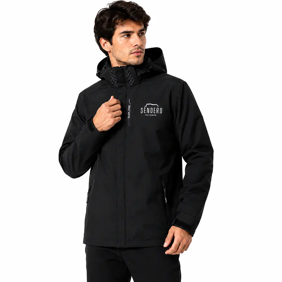 Chaqueta Corta Viento Negra 1