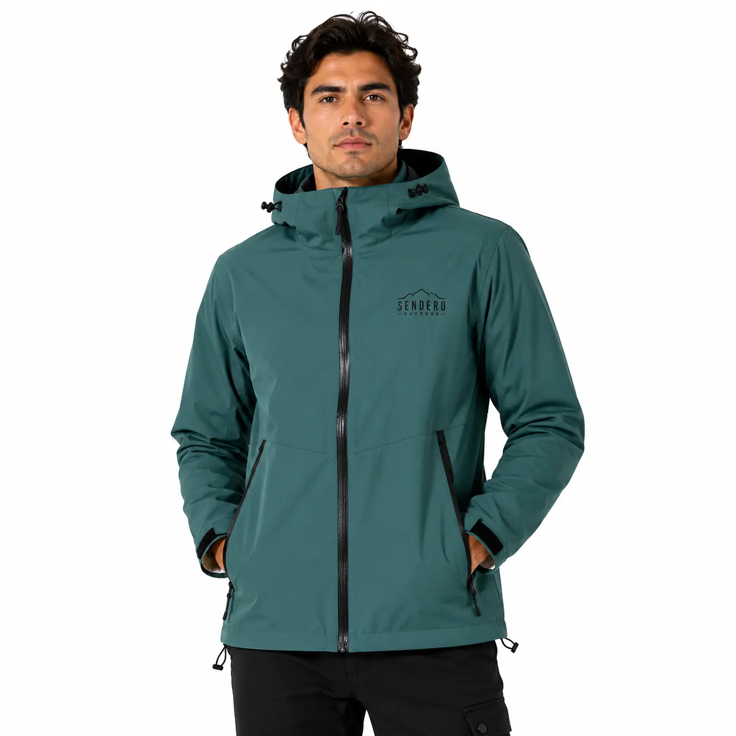 Chaqueta Top Impermeable Verde 1