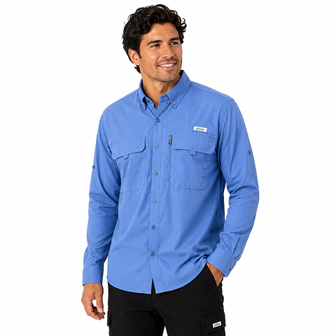 Camisa de Trekking Azul